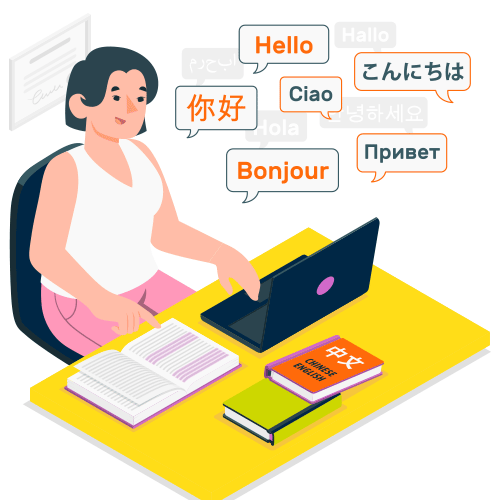 Our scripts can be translated into other languages for non native English speakers where required